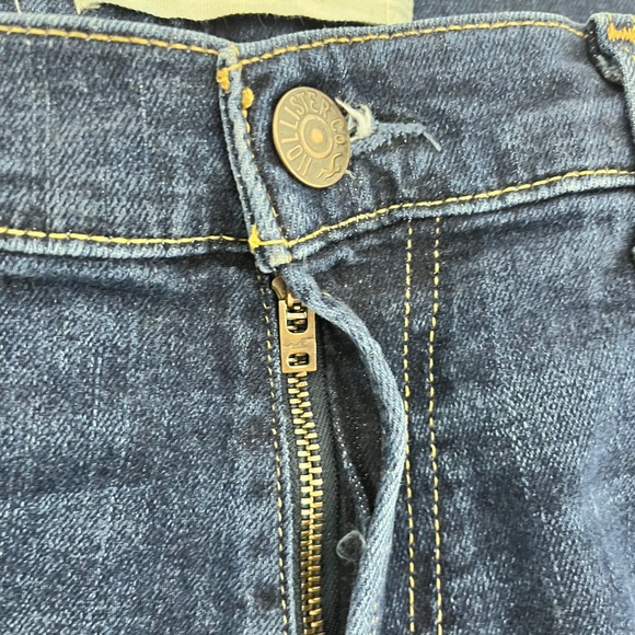 Hollister Epic Flex Straight Leg Jeans Mens 34x32 Blue Denim Mid Rise Slim Fit - Picture 2 of 14